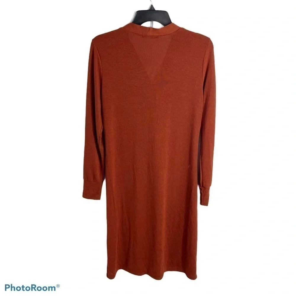 Amaryllis Button Down Orange Duster Medium Women’s Cardigan Sweater